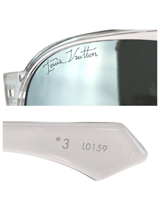 Louis Vuitton LV Rainbow Mirror Lens Clear Gray Silver Acetate Metal Sunglasses main image 9